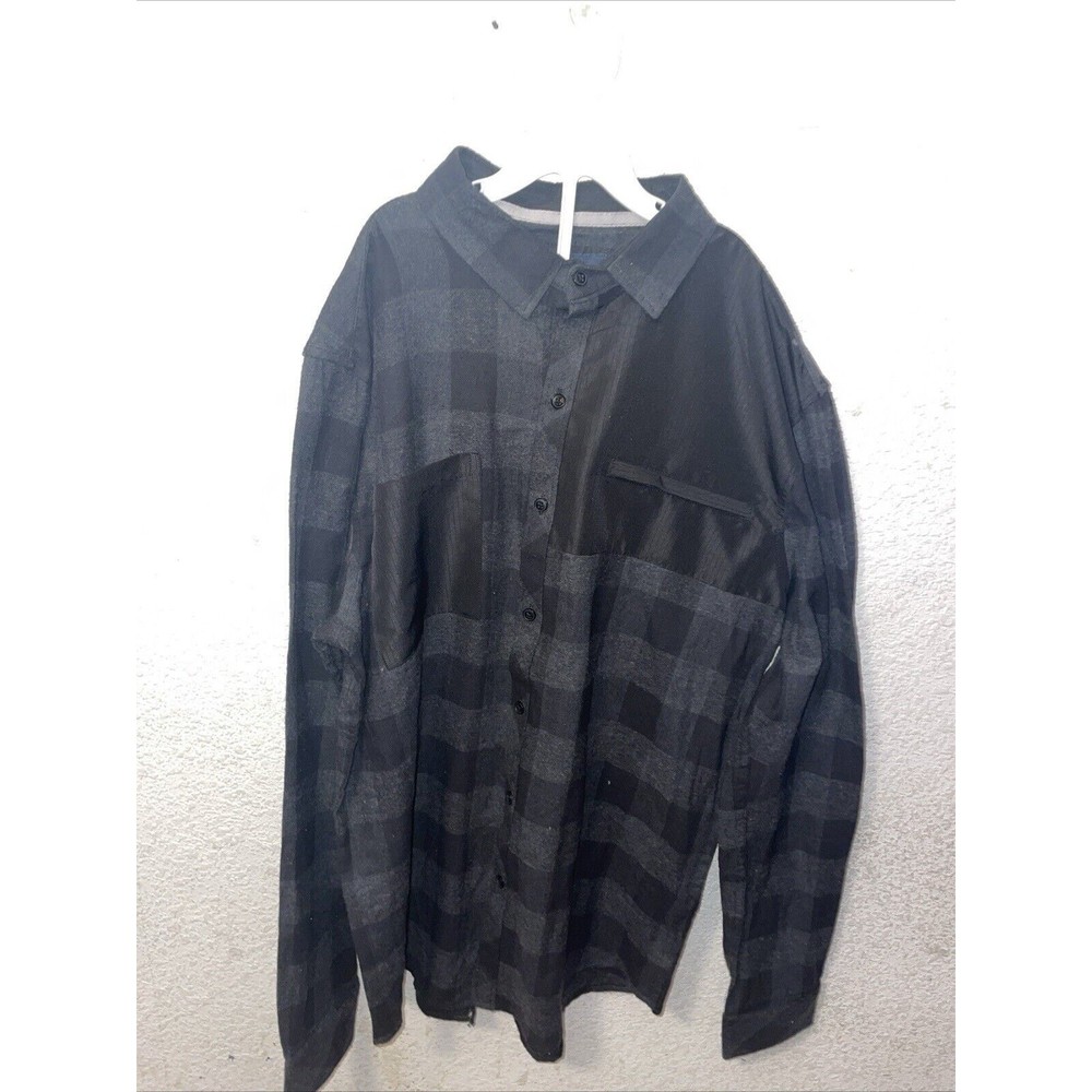 Nomad Men's Large Checkered Button Up Shirt Long Sleeve